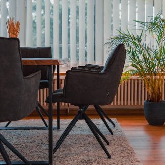 Solid Walnut Office Chair
