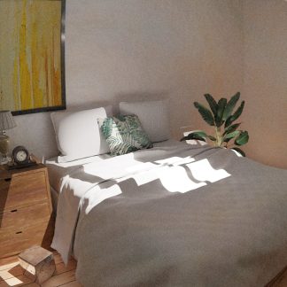 Oak Veneer Storage Bed Frame, Double