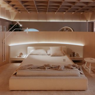 Solid Oak Low-Profile Bed Frame, Double