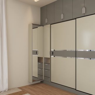 Solid Walnut Wardrobe (2-Door)
